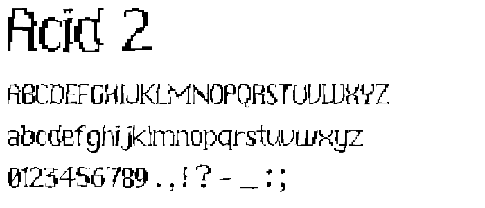 Acid 2 font